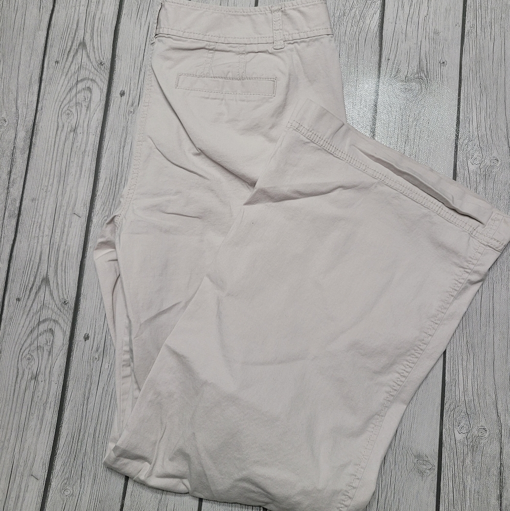 Loft wide leg chinos